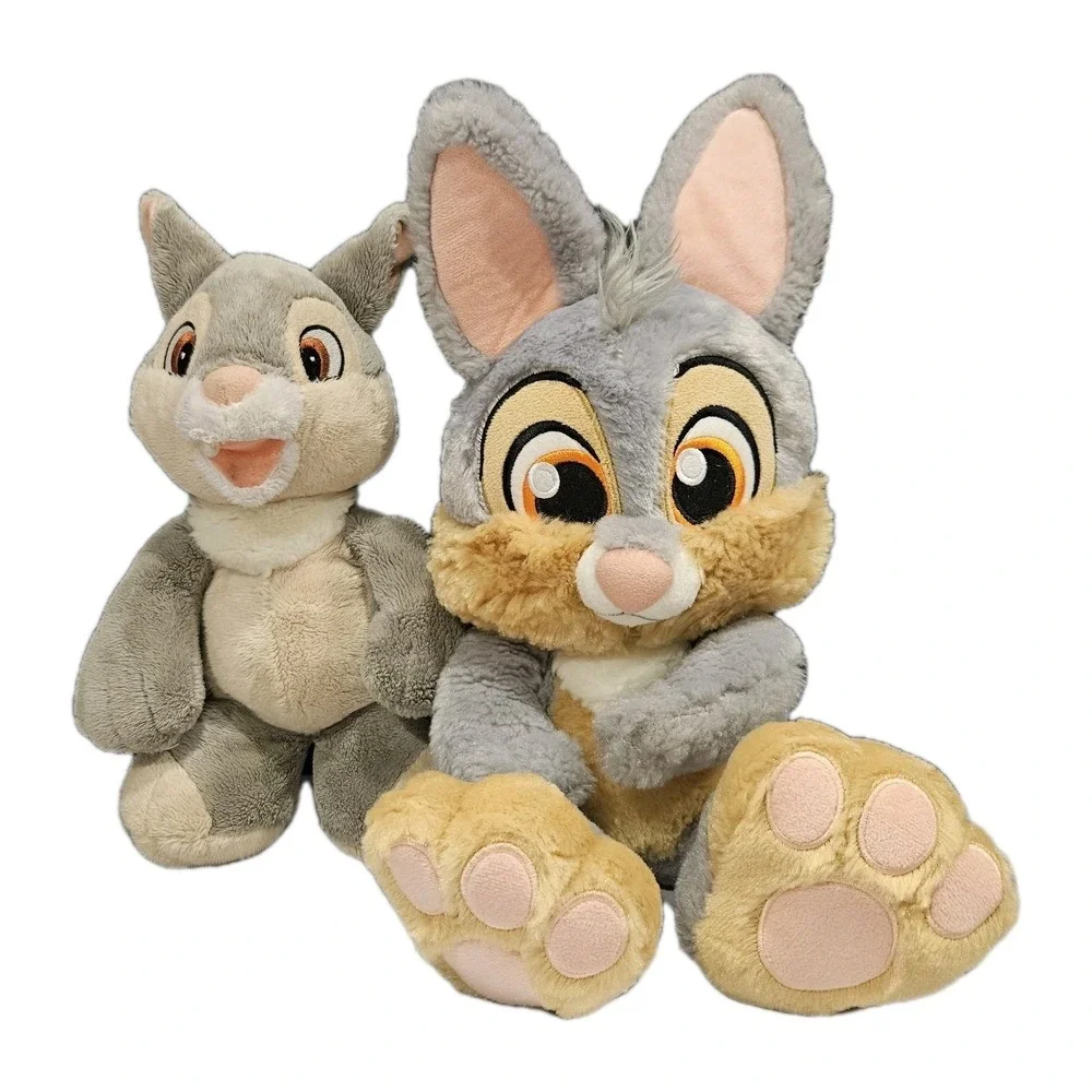 Disney‎ Bambi & 2 Thumper Plush Lot Disney Store Big Feet Bunny Set